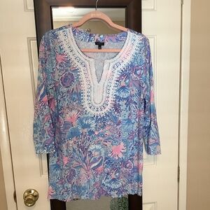 Talbots Embellished Tunic Top~Medium